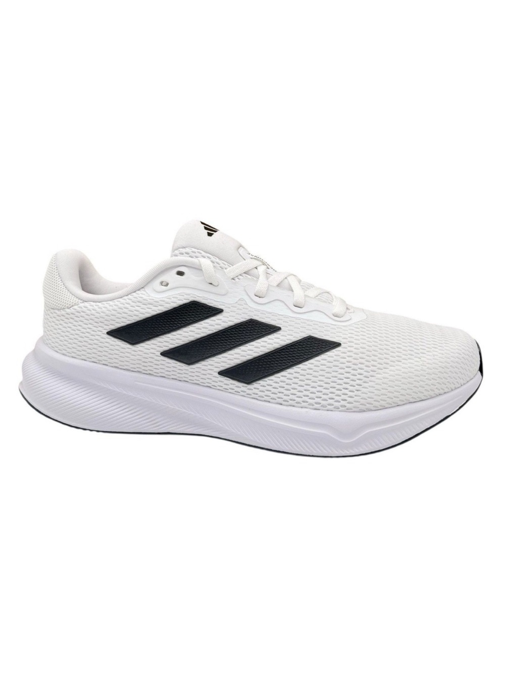 adidas Women Response Running Shoes Size 7.5 White-Black Cloudfoam Sneakers